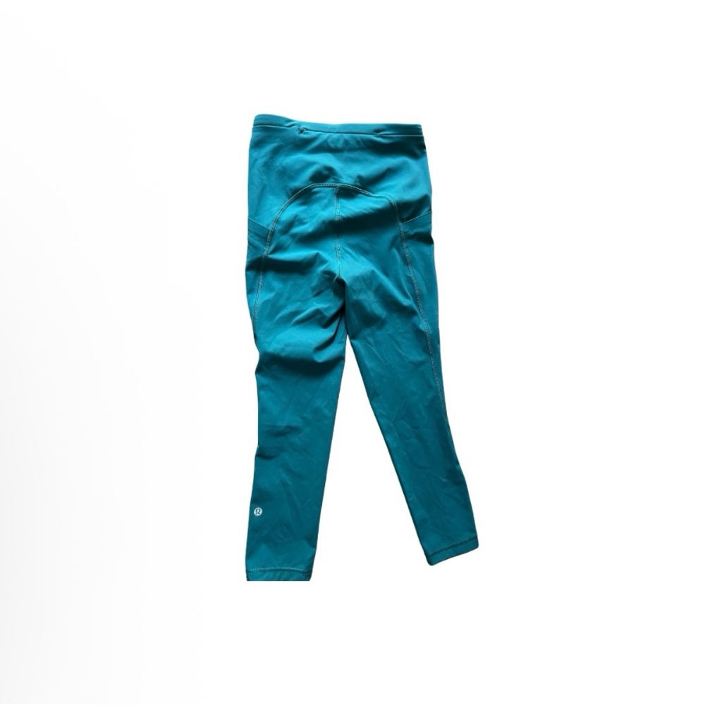 Lulu lemon pants a blue ish green color size 2